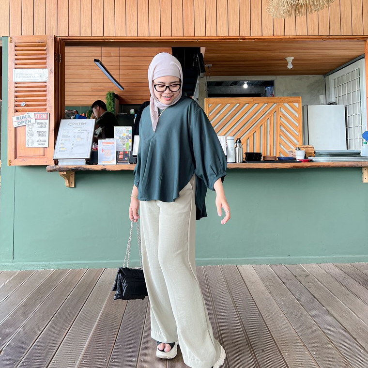 Flo One Set | Setelan Lengan Panjang Ity Crepe