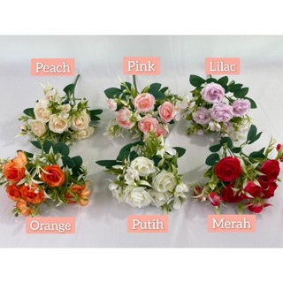 Image of Bunga Rose Camelia x5 Artificial
