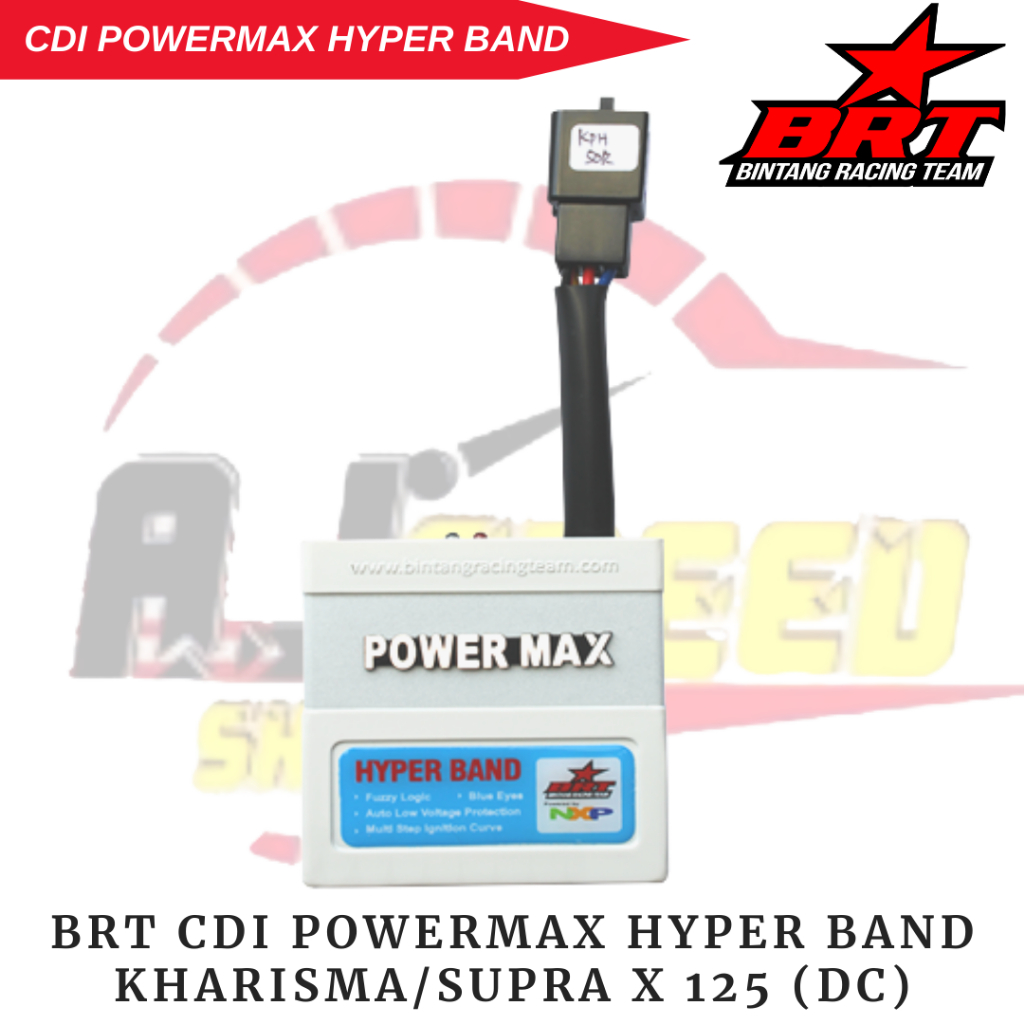 BRT Racing CDI Powermax Hyperband Kharisma Supra X 125 arus DC / BRT CDI Powermax Hyper Band / BRT O