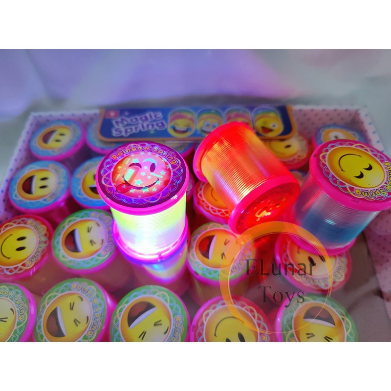 PER SPRING SLINKY LED BESAR  6,5cm / mainan anak murah edukasi