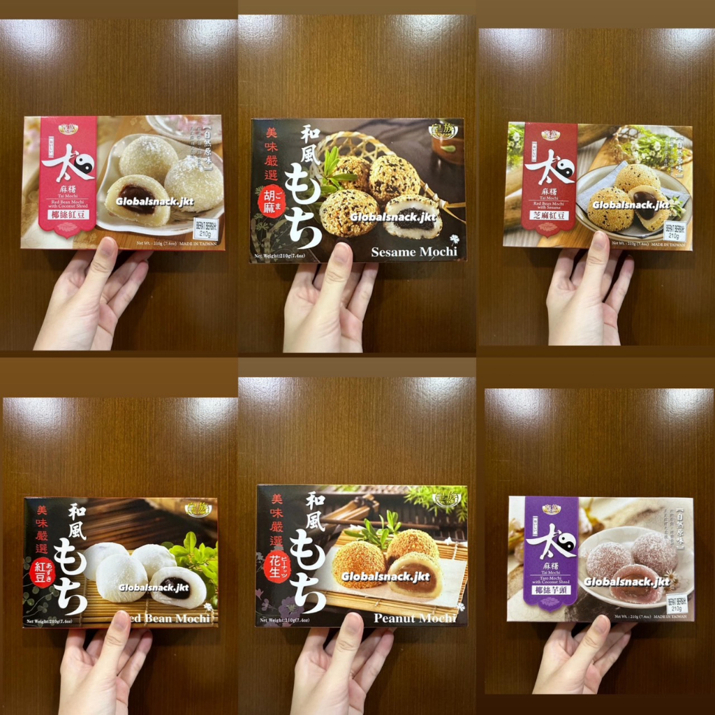 

ROYAL FAMILY RED BEAN MOCHI / PEANUT MOCHI / SESAME MOCHI / WITH COCONUT SHARD