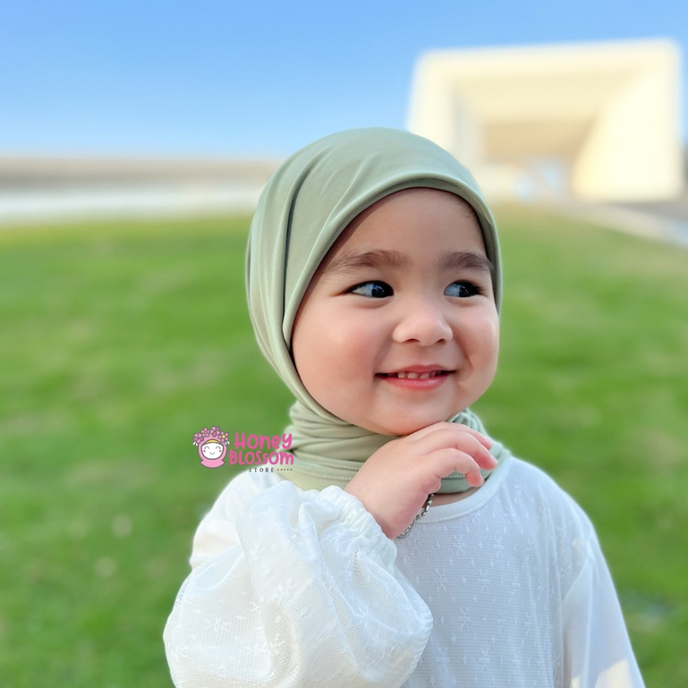 HoneyBlossom - pashtan inner kejora series / jibab anak perempuan / pasmina instan anak 1-6 tahun