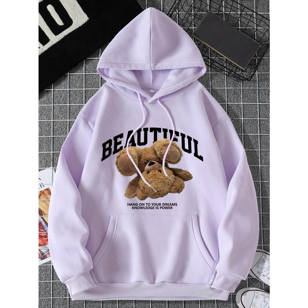 Jumper Hoodie BEAUTIFUL II  Sweater Hoodie Trendy II Sweter Oblong Topi Size M - XL ( Pria &amp; Wanita / Anak &amp; Dewasa )