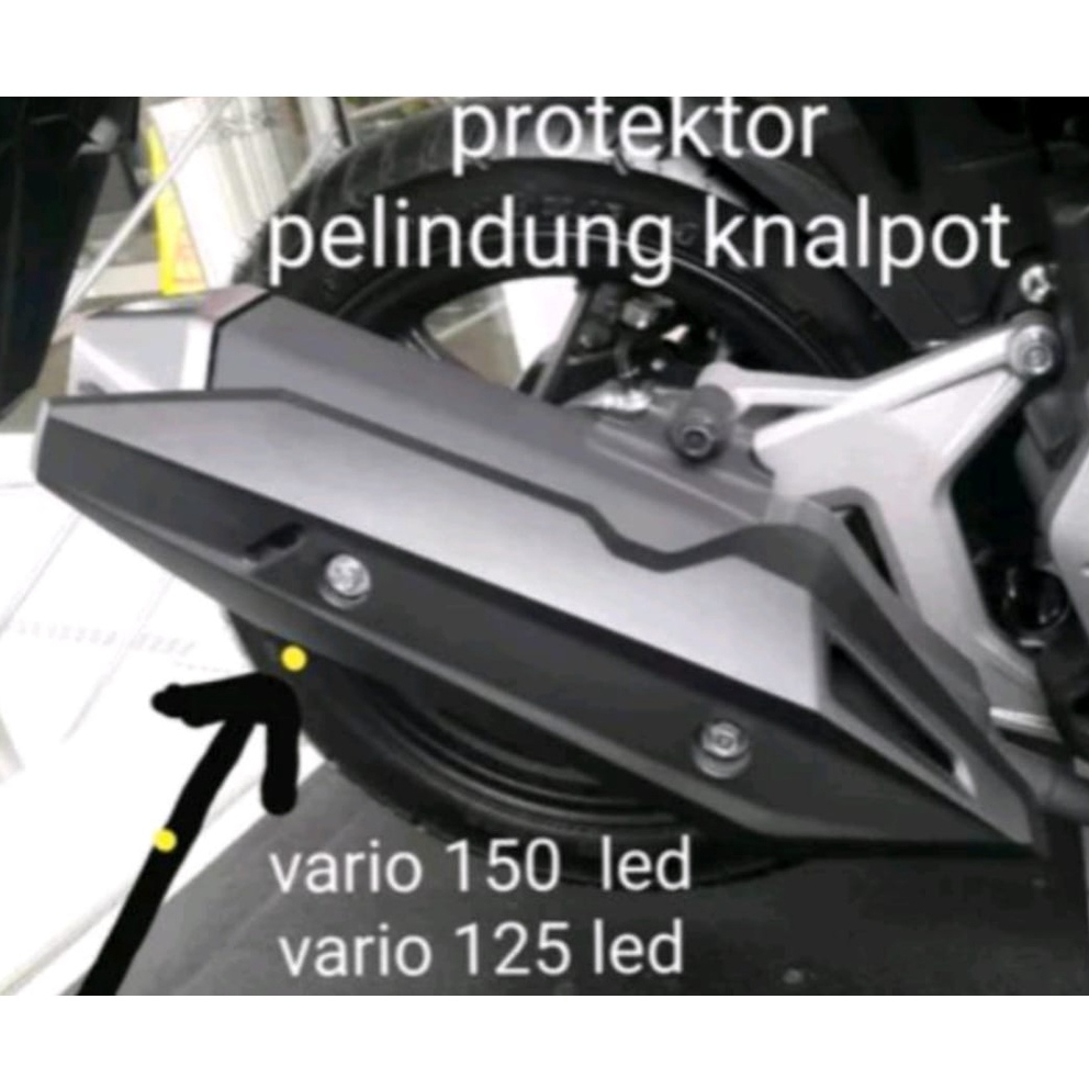 007 Cover tutup knalpot ALL NEW Vario 150 / 125 KEYLESS model original