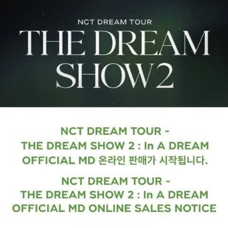 [PELUNASAN] 1st and 2nd MD TDS NCT Dream Ar Ticket & Fortune