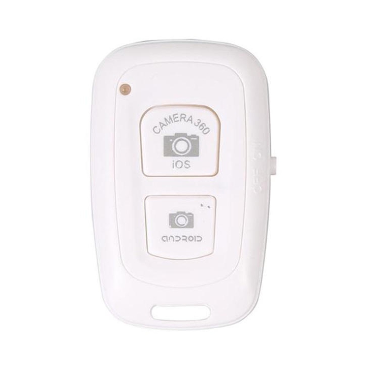 REMOTE BLUETOOTH KAMERA HP / REMOTE SHUTTER TOMSIS BLUETOOTH KAMERA SELFIE AH005 - XOBOX-Putih