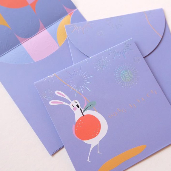 

PEPAINC - Angpao Imlek Rabbit 2 Kelinci Hologram Foil Chinese New Year FREE STICKER