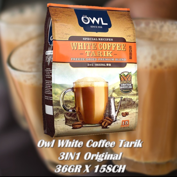 

Owl White Coffee Tarik 3IN1 Original 36GR X 15SCH