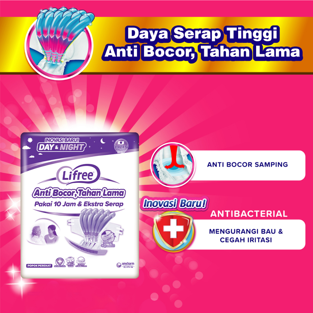 Lifree Popok Dewasa Perekat M 27 E-Box