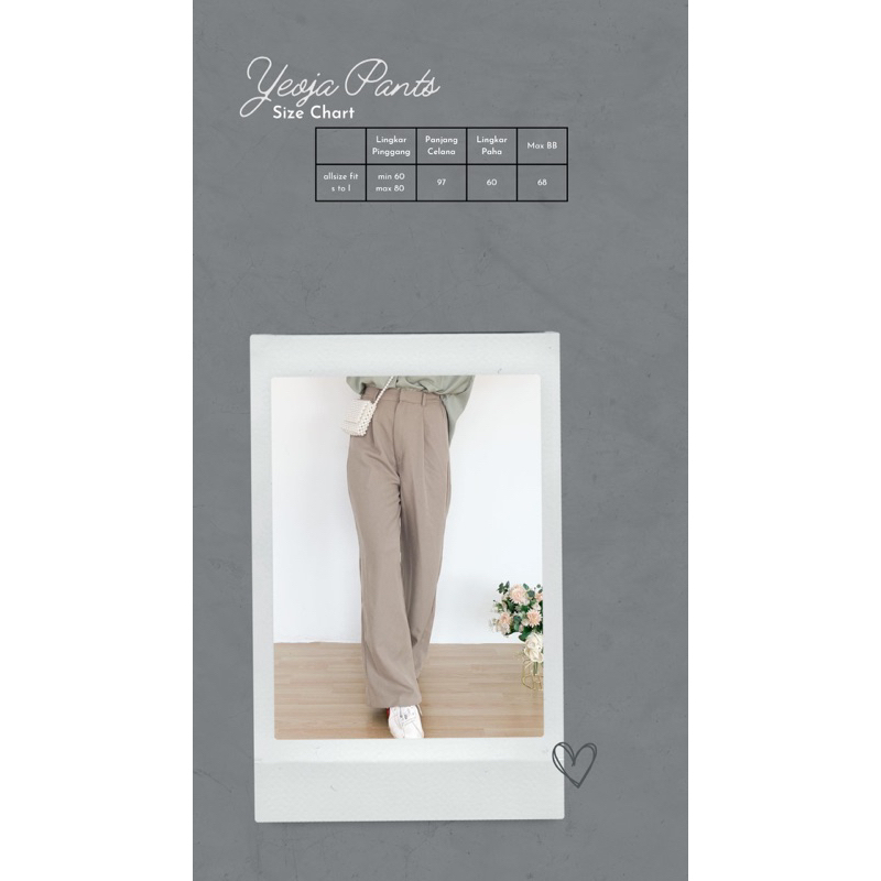 Yeoja Pants Trousers Celana Bahan