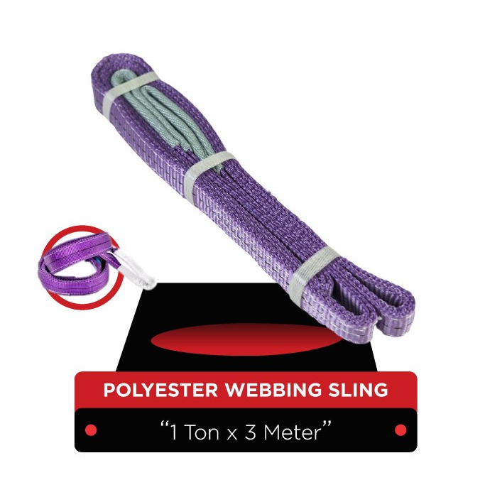 Polyester Webbing Sling 1 Ton x 3 Meter | Tali Angkat