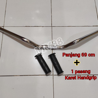 Jual stang stir semua motor stang model ori murah dengan grip hitam