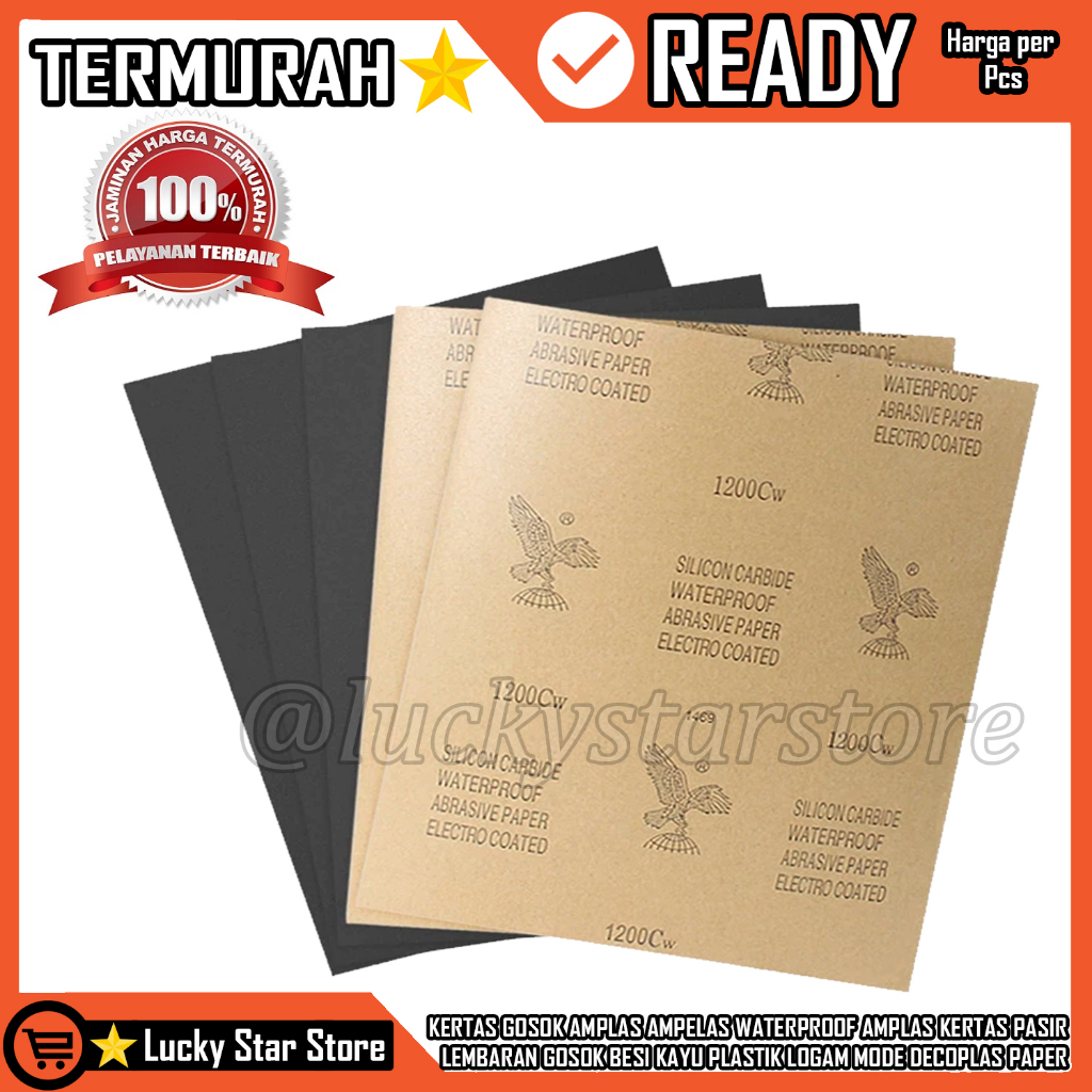 Jual KERTAS GOSOK AMPLAS AMPELAS WATERPROOF AMPLAS KERTAS PASIR ...