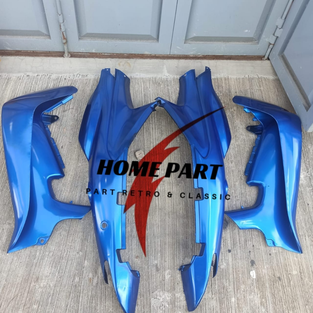 COVER BODY BELAKANG SMASH LAMA 110 SET SAYAP WARNA BIRU