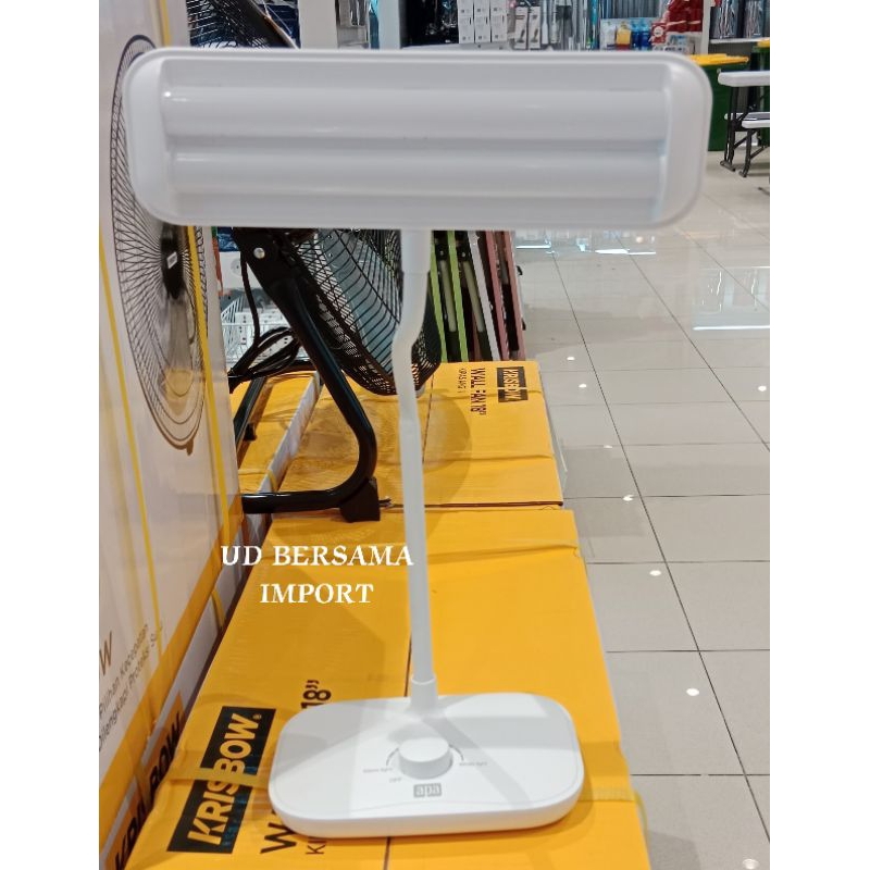 APA Lampu Meja Led Dimmable/Lampu Belajar/Lampu Baca/Desk Lamp - Putih