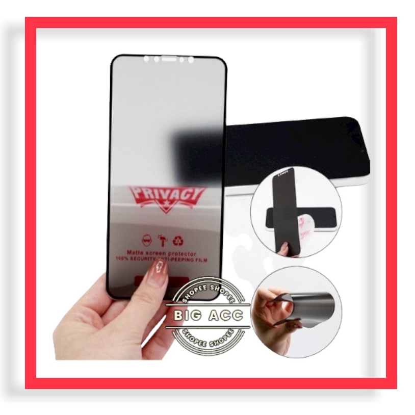 ( BIG CMS ) Anti Gores Film Ceramic Matte Spy Privacy Anti Minyak Anti kepo Xiaomi Redmi A1 A1+ A1 PLUS 10 5G 10 10A 10C 9 9A 9C 9T 8 8A 8A PRO 7 7A 6 6A 5A 4A 4X