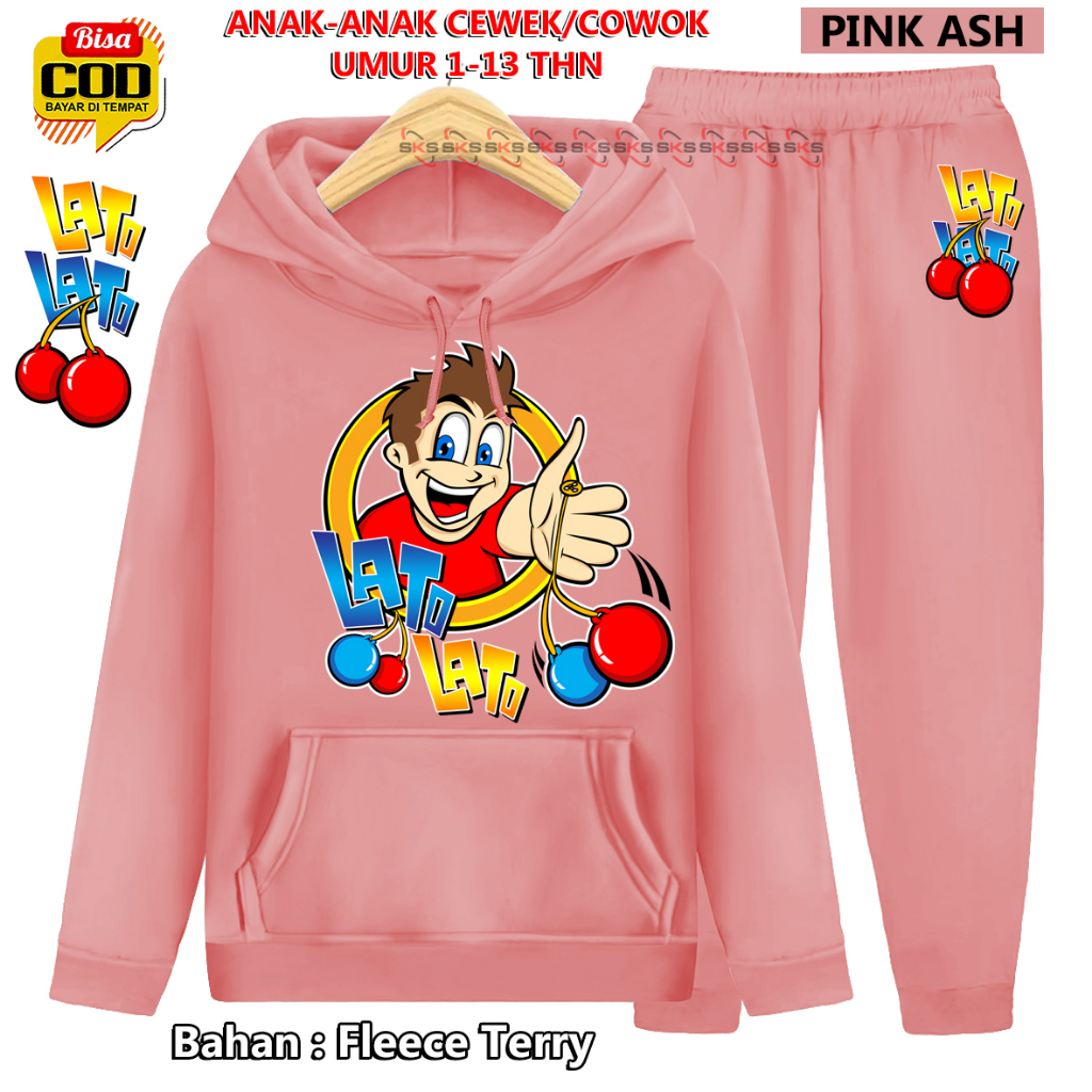 Setelan Anak-anak HOODIE TOPI CUPLUK LATO LATO VIRAL TOP MODEL 00013 BISA COD &amp; Gratis Ongkir Cowok Cewek terbaru dan termurah Baju Kaos Tshirt Training Olahraga Anak Sportswear Children Paling Tren &amp; Laris Kekinian Senam