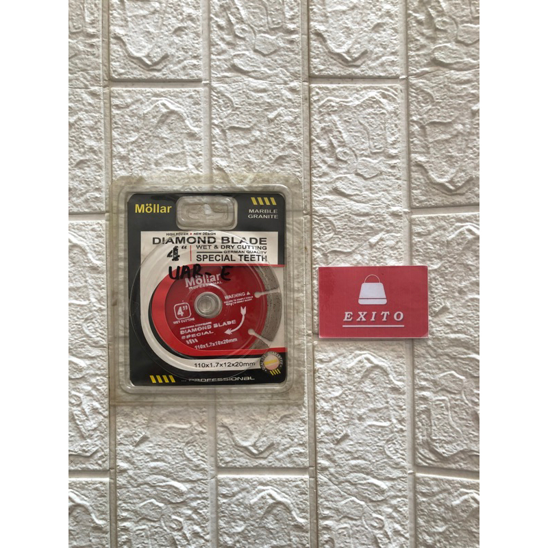 Mata Pisau Potong Keramik & Granit Mollar Merah Basah Diamond Blade