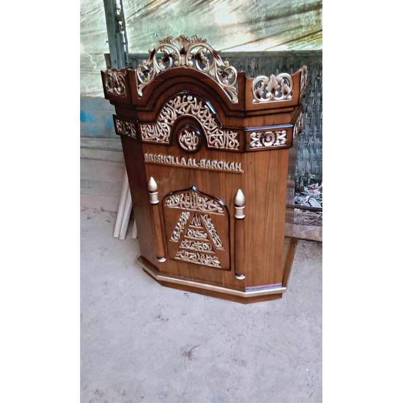 Mimbar minimalis / Minbar Masjid / Mimbar Podium / Mimbar masjid jati jepara / Podium mimbar