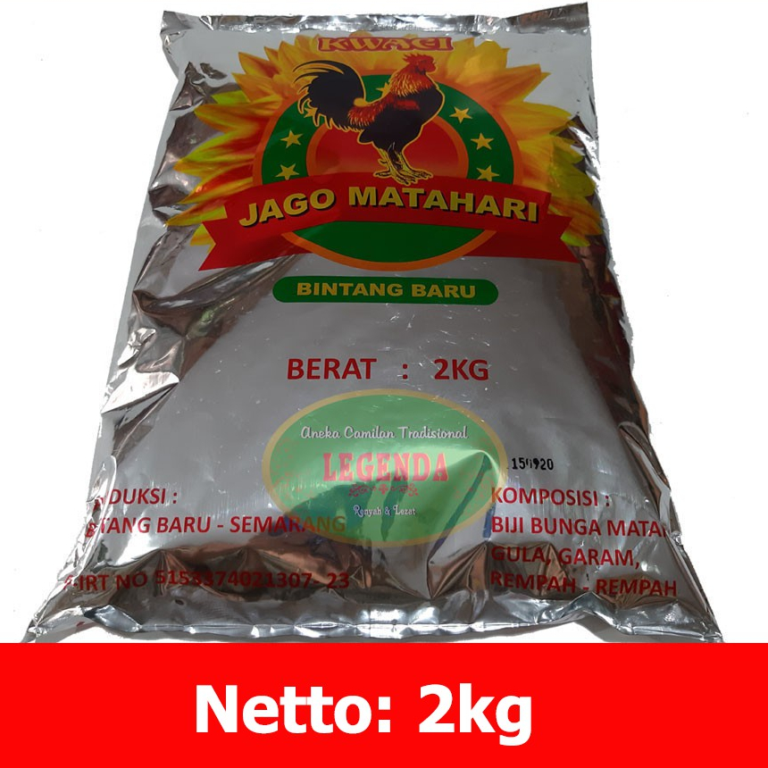 

Kuaci Kwaci Bunga Matahari TOP QUALITY cap JAGO 2kg