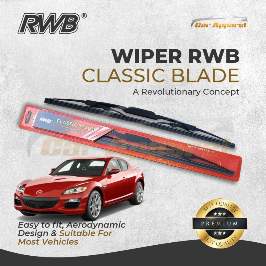 Wiper RWB Classic Mazda RX8 RX 8 Hybrid / Windshield Mazda RX8