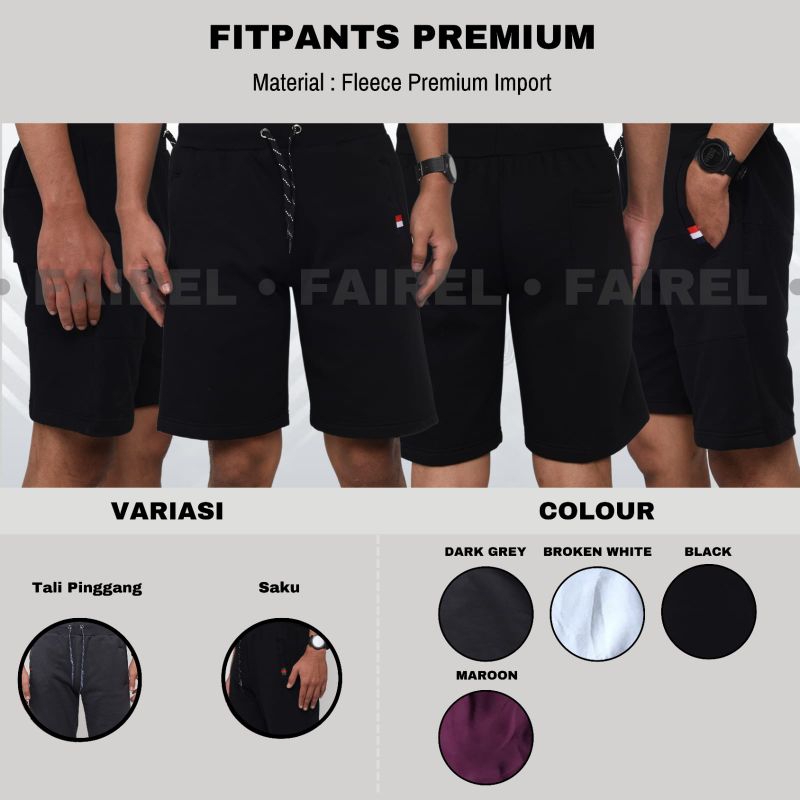 Paket 100rb Dapat 3 Celana Pendek Fitpants Cewek Cowok