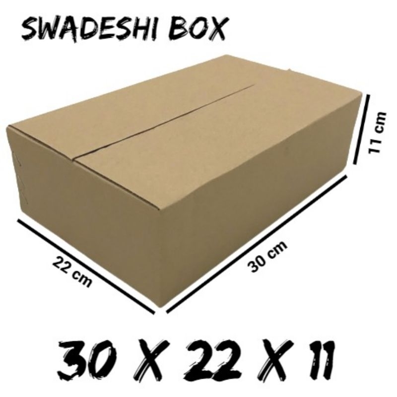 

kardus karton box ukuran 30x22x11 cm untuk packing singlewall polos