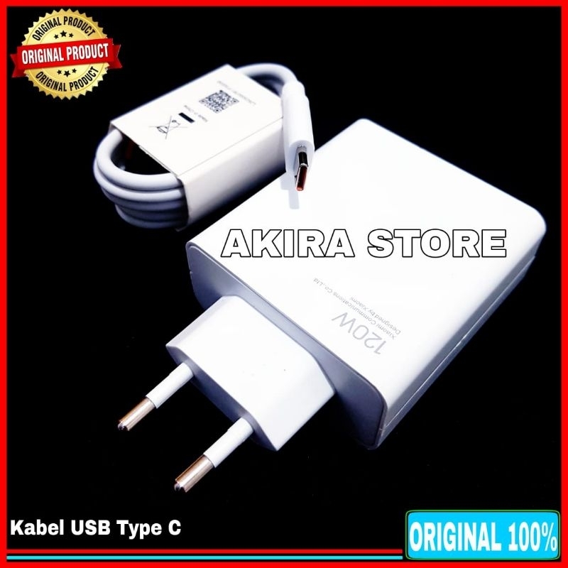 Charger Xiaomi 120 Watt ORIGINAL 100% TURBO CHARGE Type C