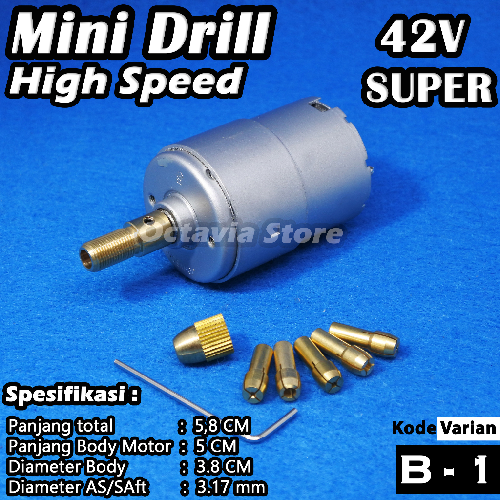 Bor Pcb Mini Drill 1set paket dengan dinamo dan chuck kepala bor