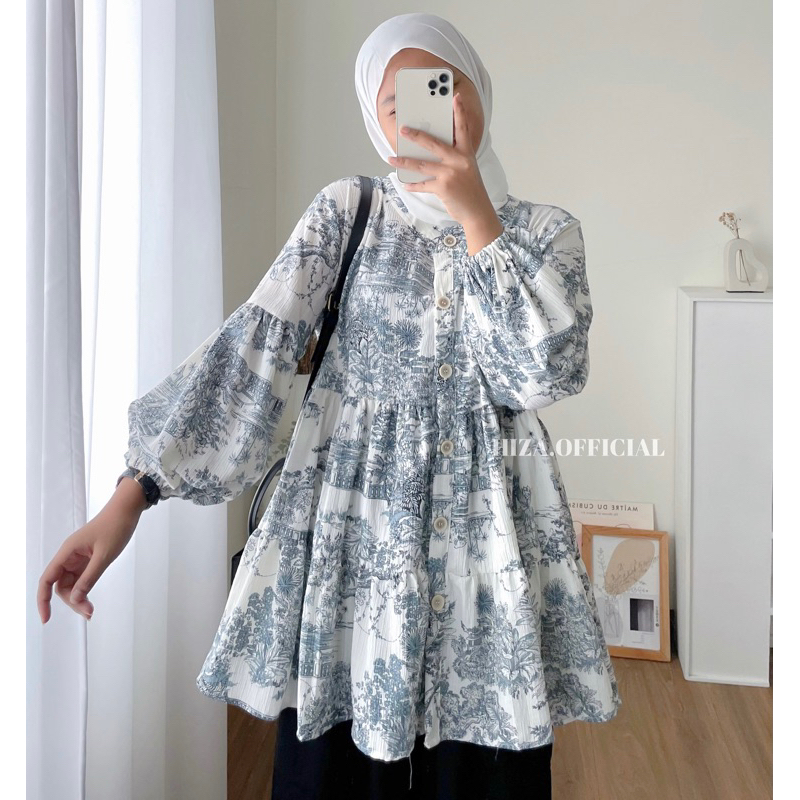 JEAN BLOUSE | Atasan Wanita Casual Terlaris | Blouse Vintage