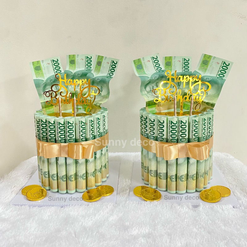 (READY) Money cake | kue uang | kue ulang tahun | money birthday cake | kue uang murah| dummy cake | kue uang jakarta | kado ultah | buket ulang tahun, flower bouquet, money bouquet, flower cake, buket valentin, kado wedding, anniversary, money bloom box