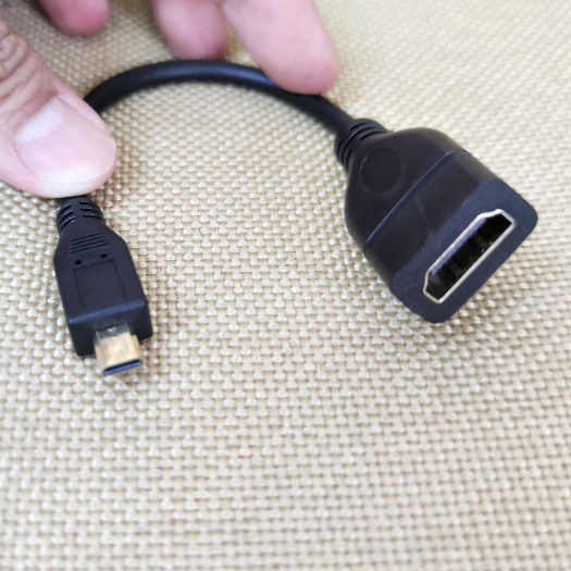 SKU-1302 KABEL MICRO HDMI TO HDMI FEMALE ADAPTER CABLE