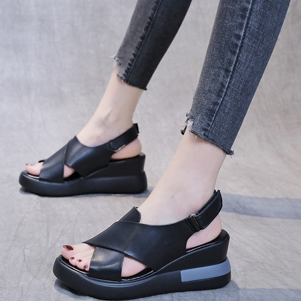 SW106 Sandal Wanita Import Wedges Anti Slip Awet