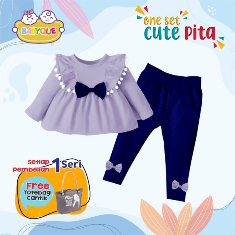 Ready ‼️ One Set Cute Pita Babyque