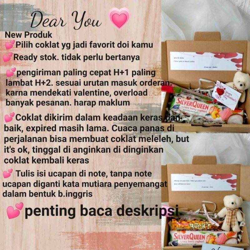 HAMPERS COKLAT VALENTINE/ ULANG TAHUN / KADO VALENTINE