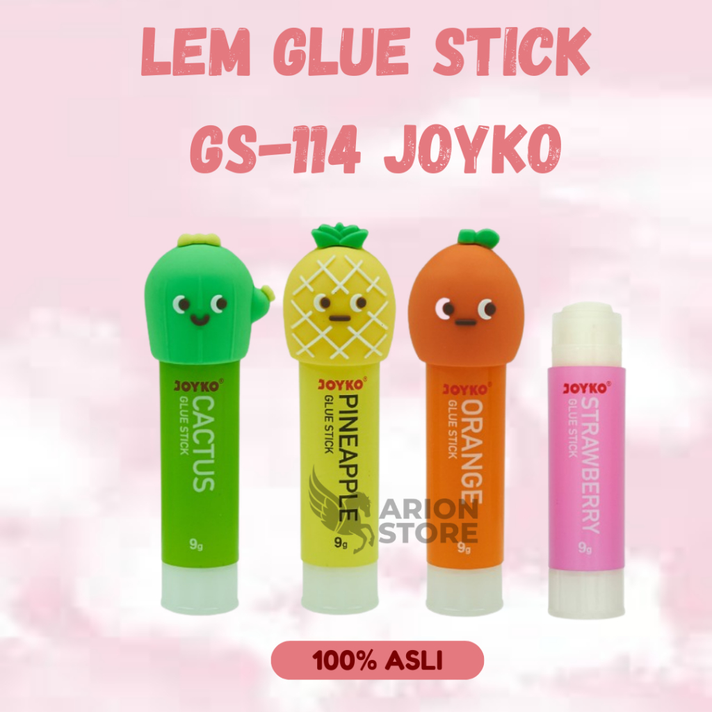 

[ARION STORE] Lem Glue Stick Joyko Bentuk Kepala Buah / Lem Stick Joyko GS-114 [PCS]