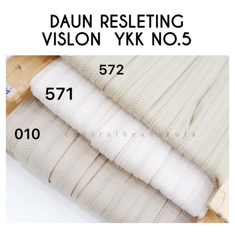 (PER METER) DAUN RESLETING VISLON YKK NO.5