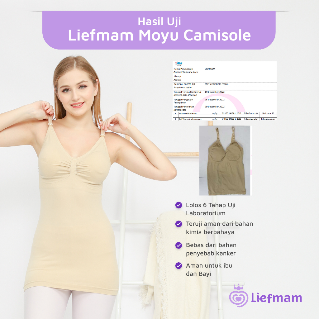 Moyu Camisole Liefmam (Zaraya) - Tanktop Menyusui / Nursing Camisole Pengencang