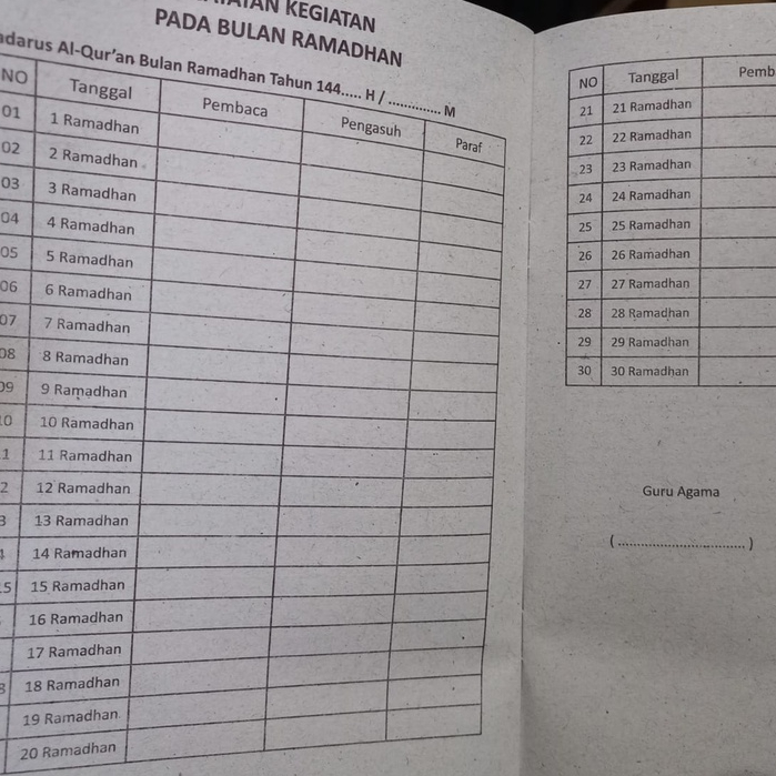 Buku Kegiatan Bulan Ramadhan Untuk SD MI dan TK