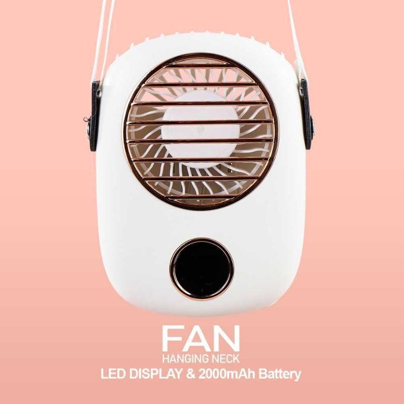 CATLION Kipas Angin Portable Model Kalung Leher Neck Fan 2000mAh - F9