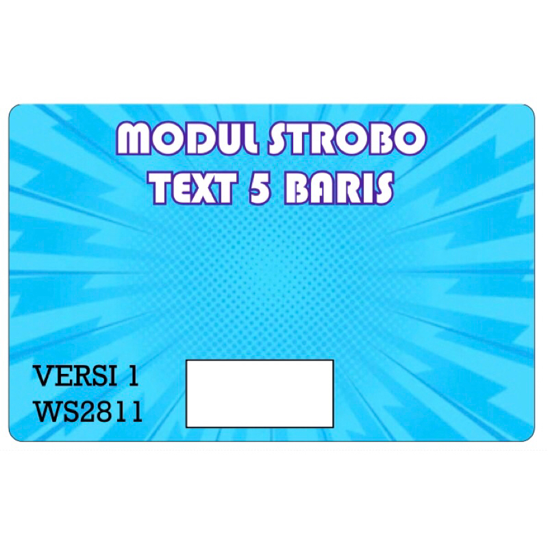 modul Strobo text 5 baris