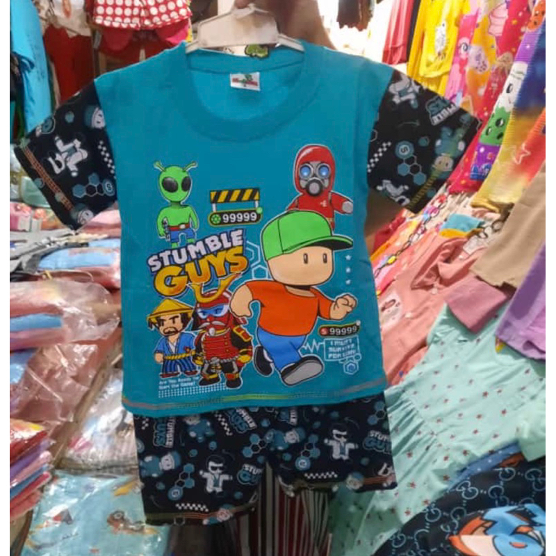 KAOS ANAK KIDS SETELAN STUMBLE GUYS BEST SELLER MURAH