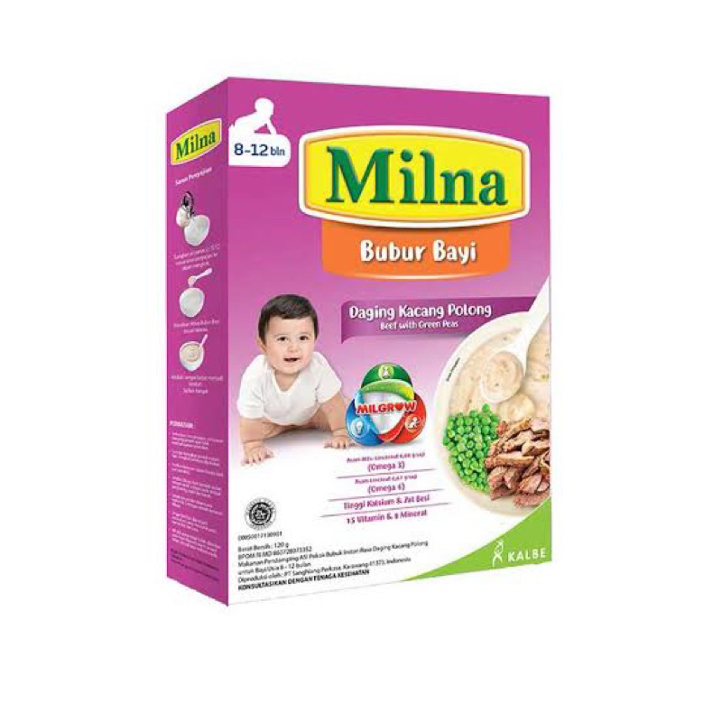 MILNA BUBUR BAYI 6+ DAN 8+ / MPASI 8 BULAN / BUBUR BAYI 8 BULAN / MPASI / 6 BULAN /MILNA SUP JAGUNG / MILNA DAGING KACANG POLONG / MILNA ATI AYAM BROKOLI