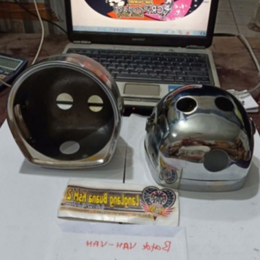 Batok Van-van Krom Cover Lampu Depan Headlamp Vanvan Crom