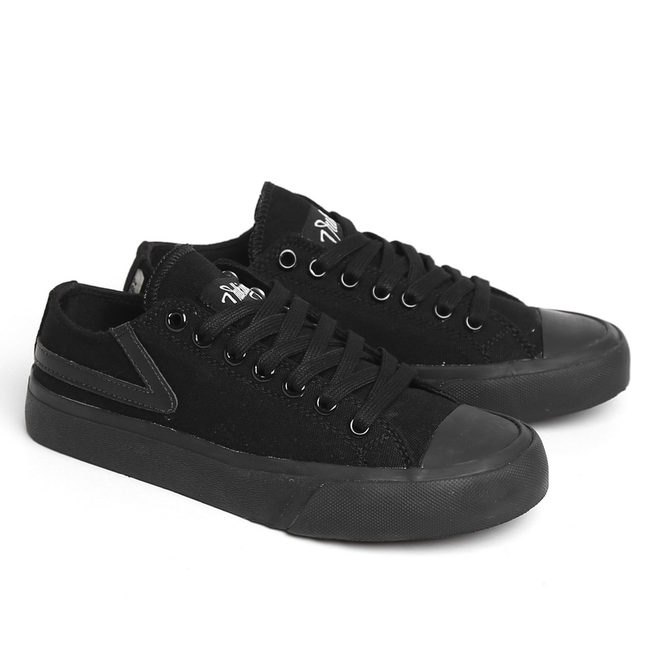 Vulking Sepatu Sekolah Hitam Anak Sd Smp Sma Kuliah Century Low Full Black Original Sepatu Old Schoo