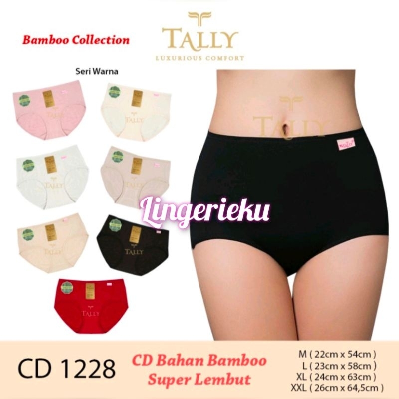 Tally 1228 CD Celana Dalam Wanita Bahan Katun Type Midi