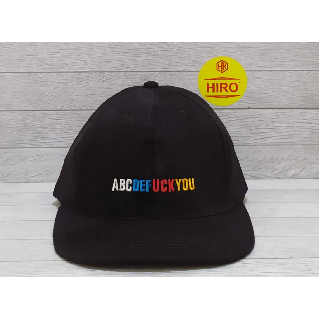 [COD]Topi Distro Pria/Topi Baseball Bordir Abcfu New Model/Topi Distro Keren