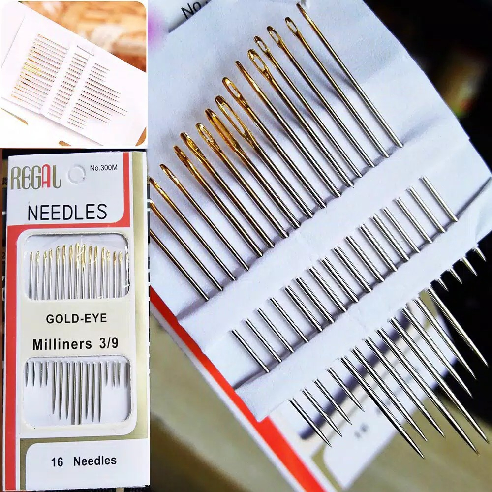 [DEASTORE] JARUM JAHIT TANGAN ISI 16 REGAL GOLD EYE MILLINERS NEEDLES