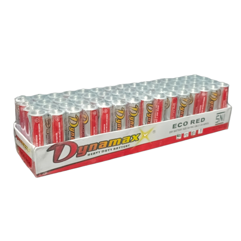 4 Pcs Baterai AA Dynamax Eco Red 1.5V