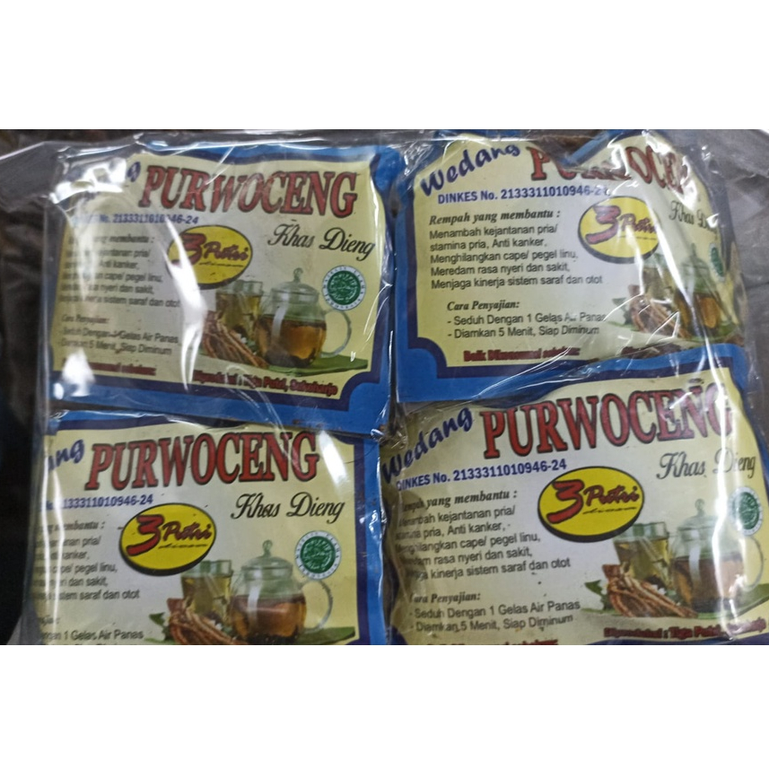 

Minuman Herbal Wedang Purwoceng Khas Dieng isi 10 Pcs